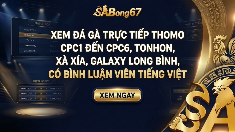 SABONG67 SABONG67 | XEM ĐÁ GÀ TRỰC TIẾP THOMO C1 ĐẾN C6, TONHON, XÀ XÍA, CÓ BLV